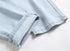 Fashion Inelasticity Mid Waist Men's Destroyed Jeans Straight Pants
